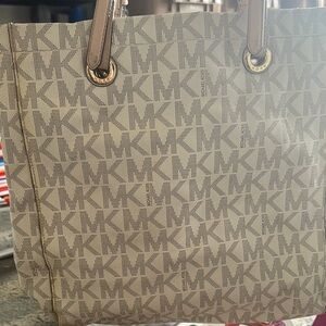 Michael Kors Tan Tote Bag with Signature Monogram